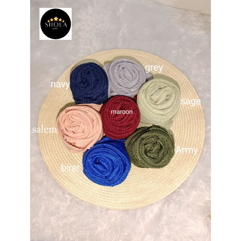 HIJAB POLOS 115X115 VOAL LASERCUT