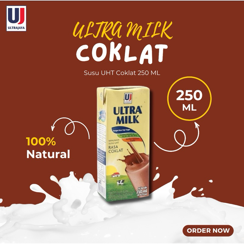 

Susu UHT rasa Coklat 250ml UltraMilk