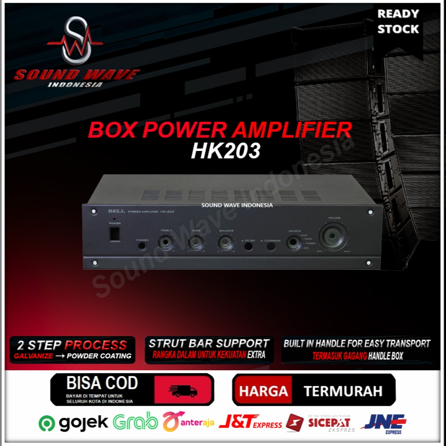 BOX POWER AMPLIFIER BELL HK203