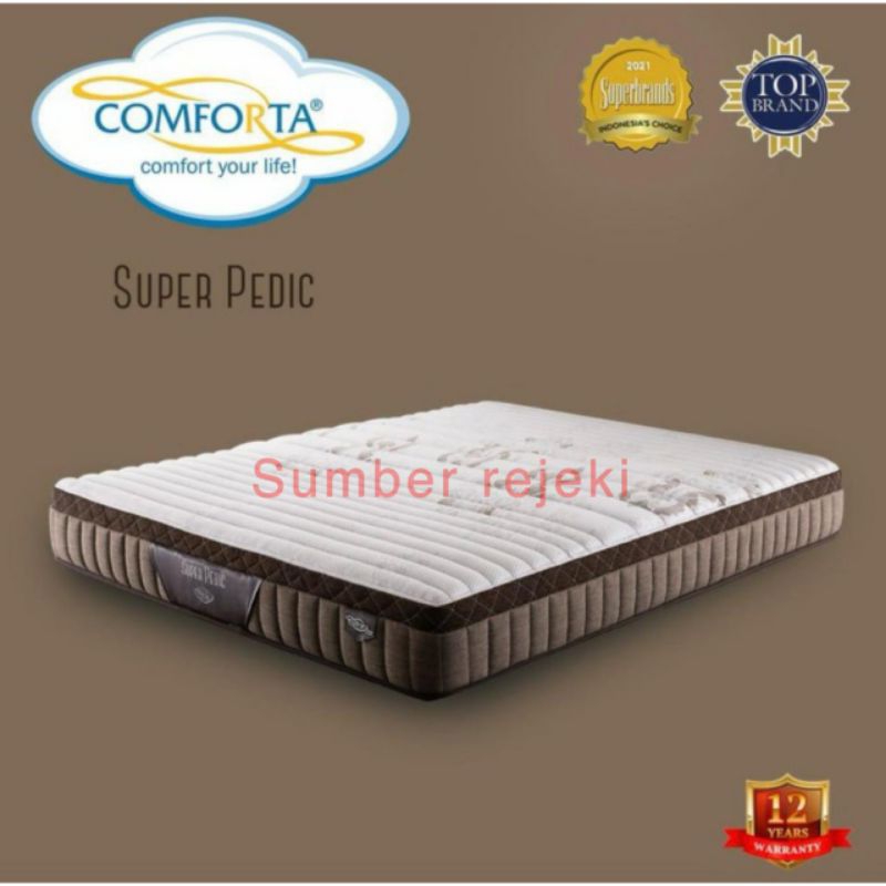 comforta super pedic 180 x 200 matras springbed 180 kasur spring bed 180x200