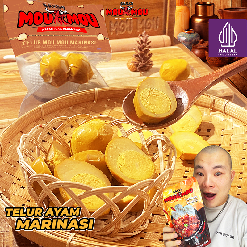 

【Bakso MouMou】Telur Ayam Pindang 2Pcs Telur Ayam Marinasi Telur Ayam Sago Telur Ayam Opor
