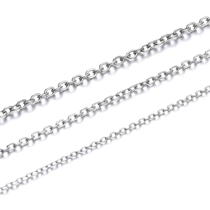 METERAN rantai nuri polos bahan stainless steel anti karat 2 meter