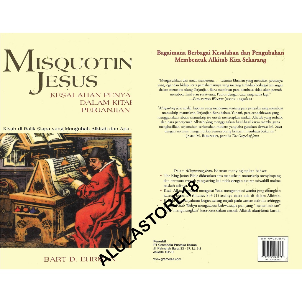 BUKU MISQUOTING JESUS - BART D. EHRMAN