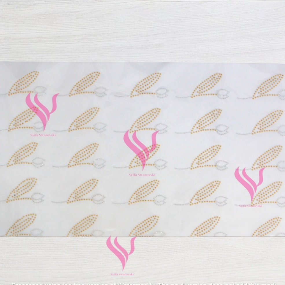 Payet Baju,Payet Gosok,Termurah,Motif Bunga Tulif