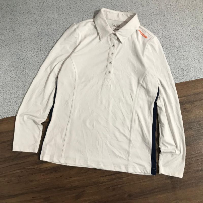 kaos kerah polo shirt Adidas size M second bekas preloved