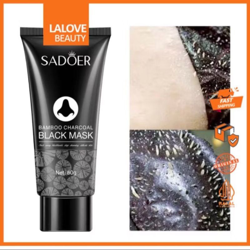 SADOER tube masker komedo hidung masker hidung hitam/ masker hitam penghilang komedo hidung