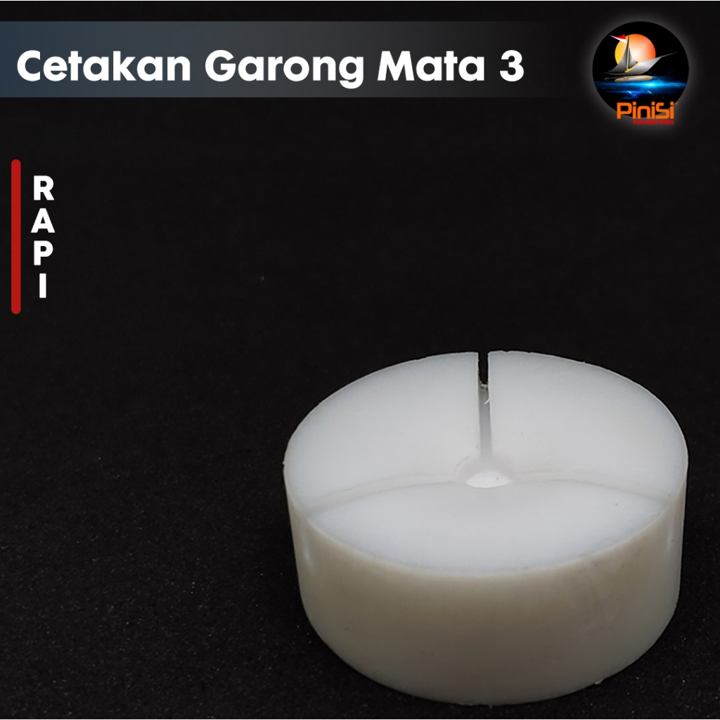 Cetakan Kail Pancing Garong Mata 3 Ikan Baronang, Ikan Belanak, Ikan Nila