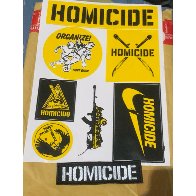 patch +stiker homicide