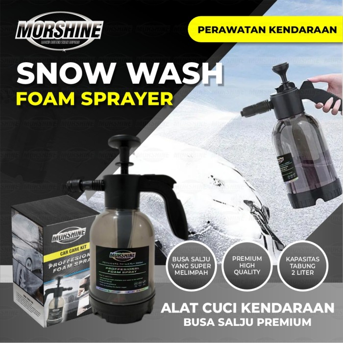 Sprayer Alat Semprot Salju Cuci Motor Mobil Snow Wash Manual Premium 2L Semprotan Busa Salju