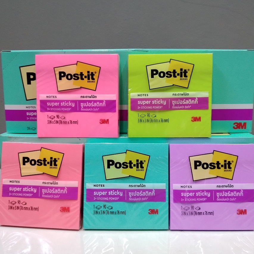 

HANYA DISINI BELANJA LEBIH MUDAH 3M Post It Super Sticky Notes 65424SSMIA 3 inch x 3 inch