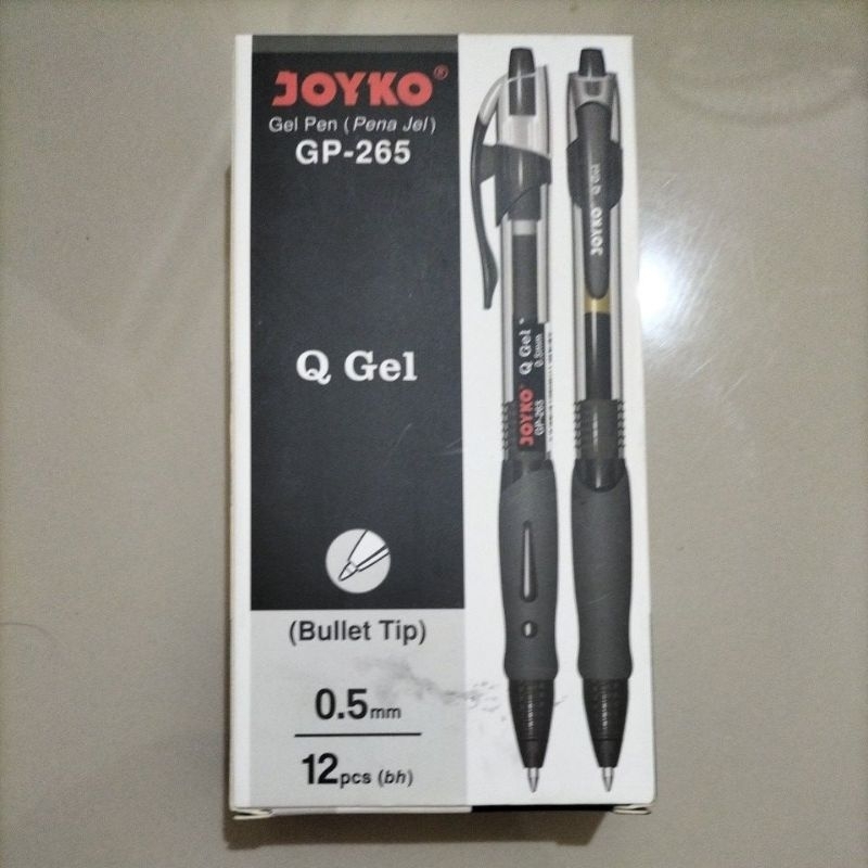 

JOYKO PULPEN GEL GP 265 1box (12pcs) warna hitam termurah