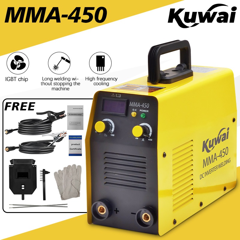 KUWAI Mesin Las MMA-450 Inverter mesin las listrik Portable IGBT Inverter Welding NEW