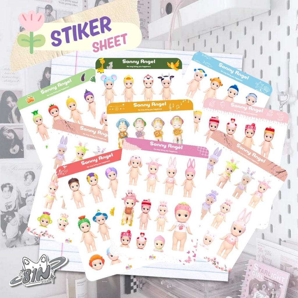 

Sonny Angel Stiker Sheet (SN506) | Series Sonny Angel | Sticker Deco Planner by 81nStudio