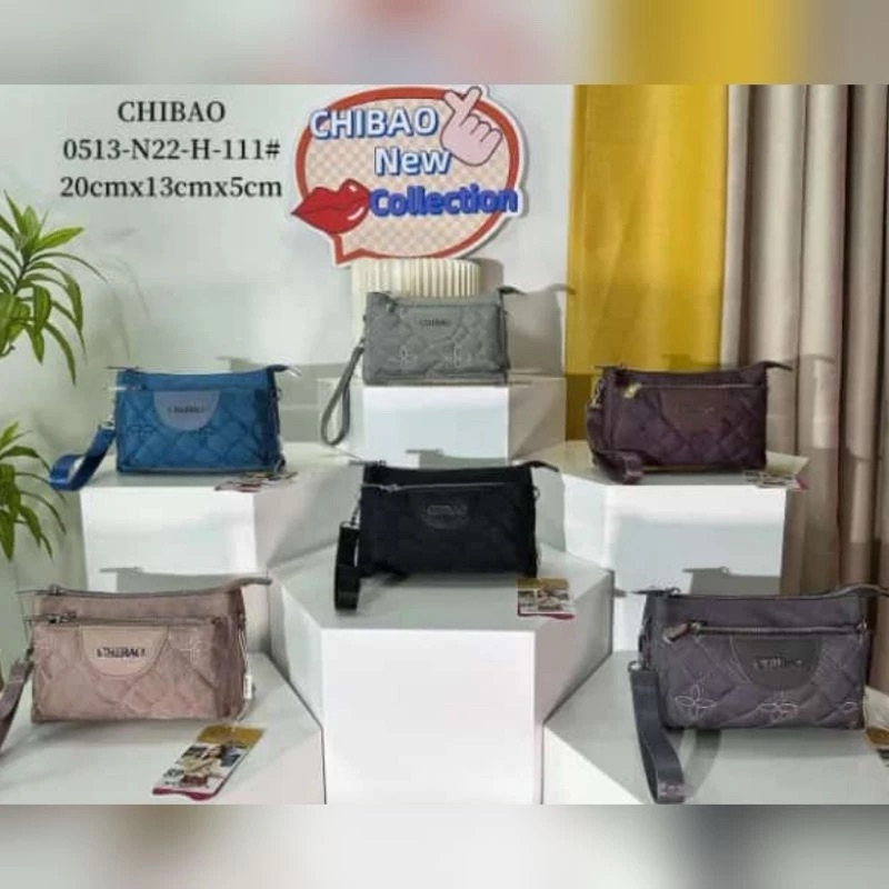 POUCH/TAS SELEMPANG ORI CHIBAO KANVAS ((2tali))