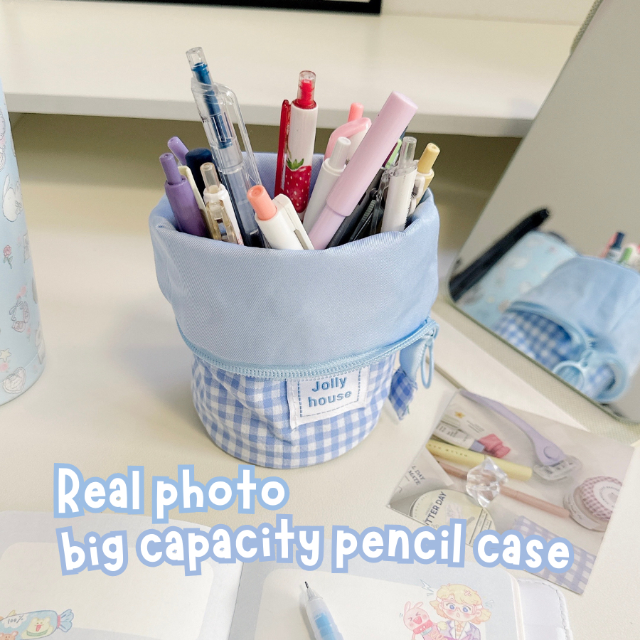 

Bibimcat - Maru Pencil Pouch Multi Fungsi / Tempat Pensil Kain Lucu Storage Organizer Pouch