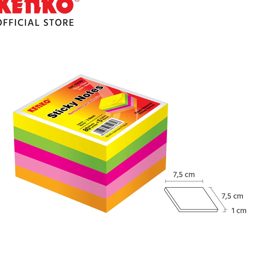 

HARI INI SAJA DISKON BIG SOS Sticky Note KENKO GASTA SNC33 Neon Stick NoteNotes Tempel