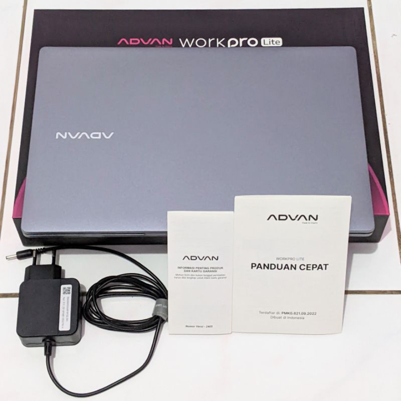 ADVAN WORKPRO LITE I3 1220P UPGRADE RAM 16GB DUAL CHANNEL SSD 256GB | LAPTOP SECOND FULLSET MULUS OR