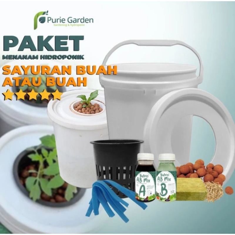 HIDROPONIK DUTCH BUCKET KIT MINI - KKS