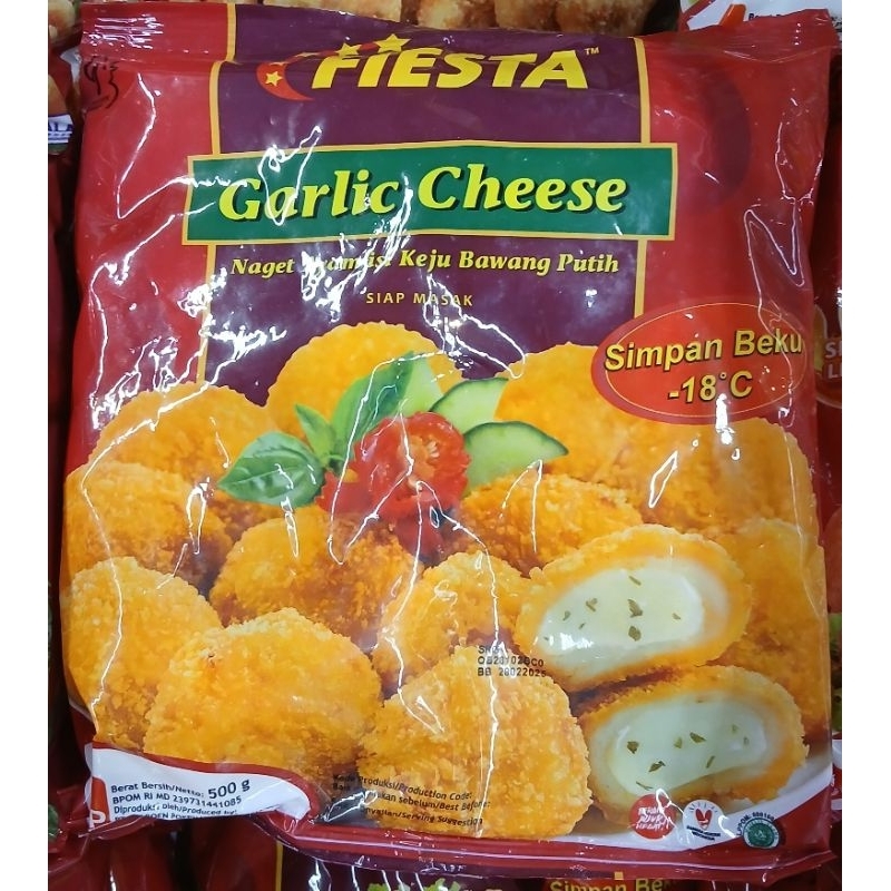 

FIESTA Garlic Cheese Naget Ayam Isi Keju Bawang Putih 500g - HM