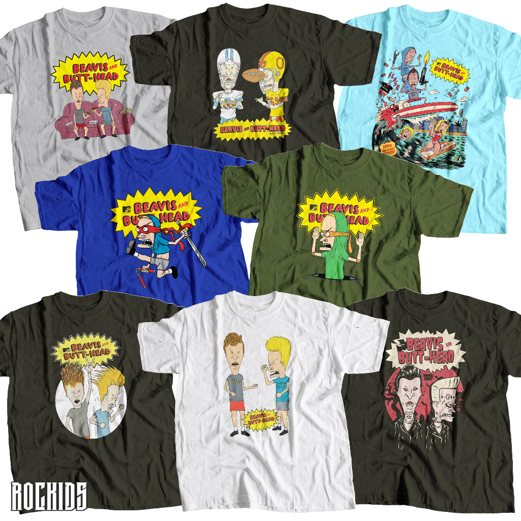 beavis and butthead - tshirt - tees - kids wear - kaos beavis and butthead - kaos beavis and butthea