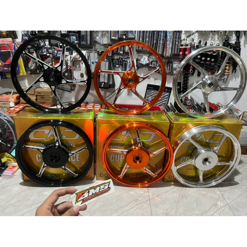 VELG DELCEVIC D55 RING 17 MODEL ENKEI HYLOS/VND AK55 VARIO 125/150,BEAT,SCOPY,MIO SPORTY