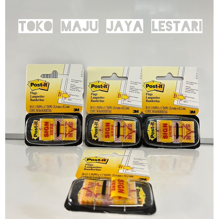 

SUPERRR DISKOONNN PostIt Sign Here 3M Besar isi 5 pcs