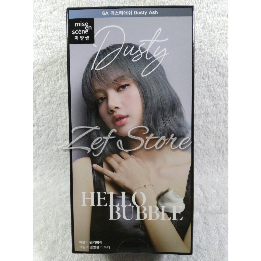[ORIGINAL BPOM] mise en scene Hello Bubble Hair Color 6A Dusty Ash Cat Pewarna Rambut