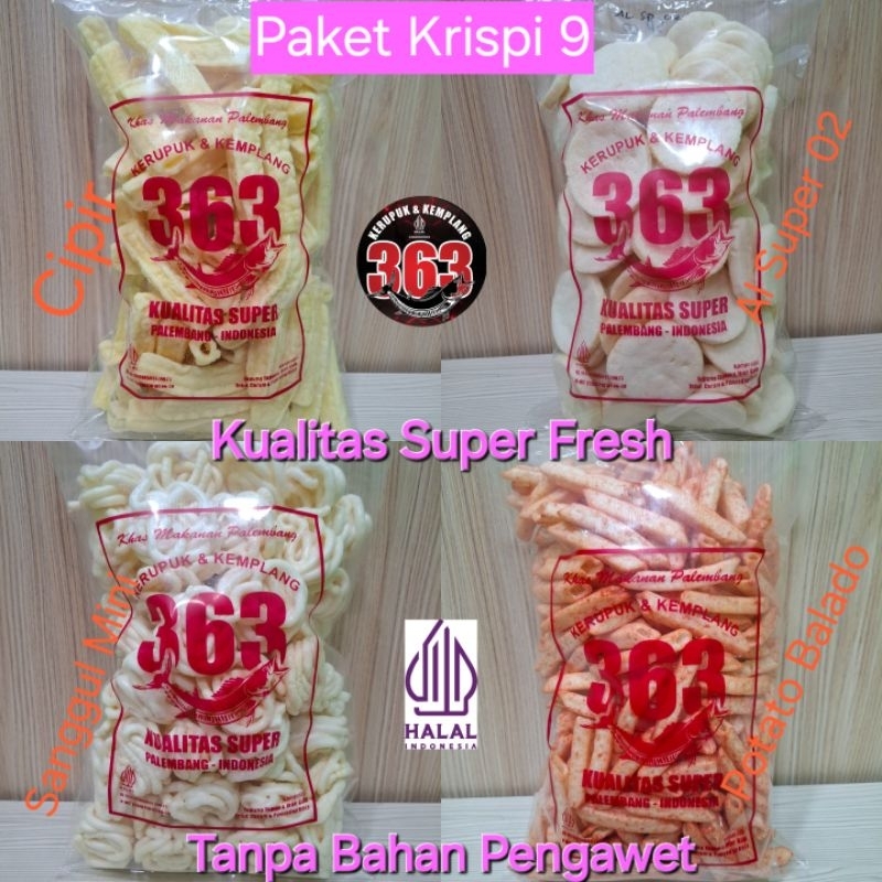 

PAKET KRISPI 9 Kerupuk Kemplang 363 Kualitas Asli Ikan Super Fresh Halal