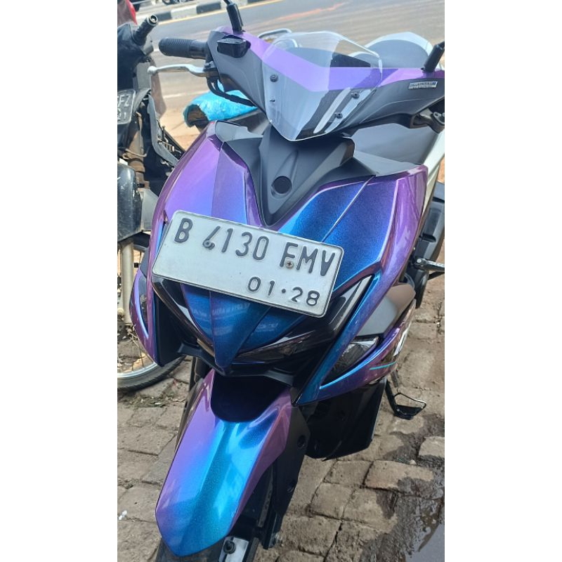 CAT PU CHAMELEON BUNGLON 3 WARNA PURPLE.GREEN.BLUE