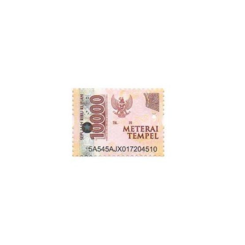 

materai/perangko 10.000 pos asli