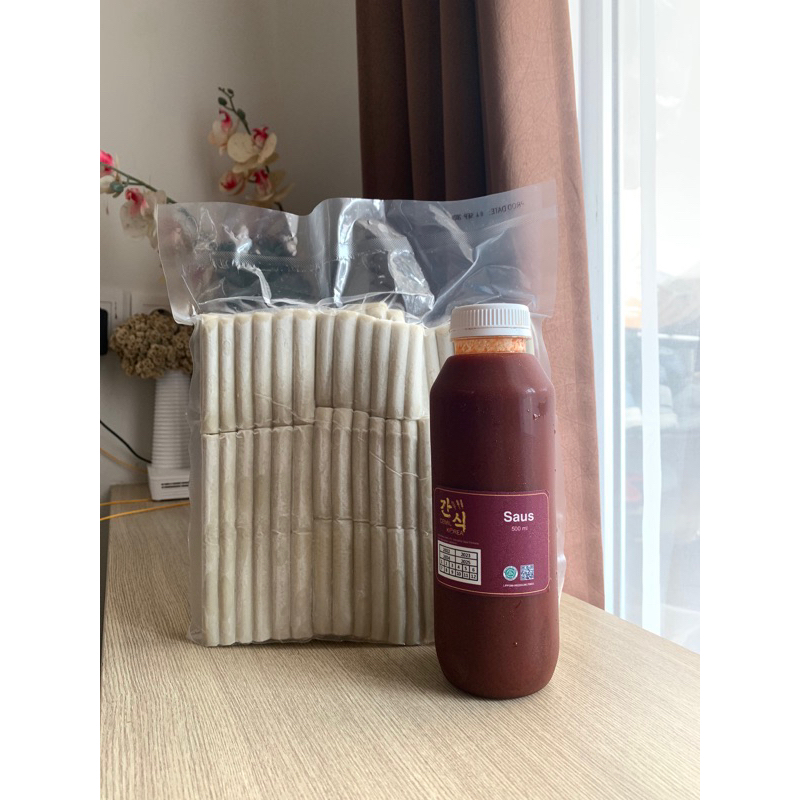

Toppoki 1 kg dan Saus Gochujang 500 ml | Topokki | Tteobokki