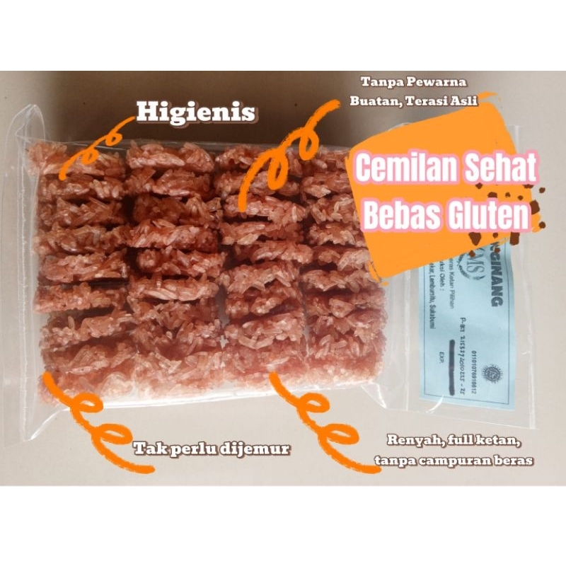 

RENGGINANG KETAN TERASI MINI ISI 40