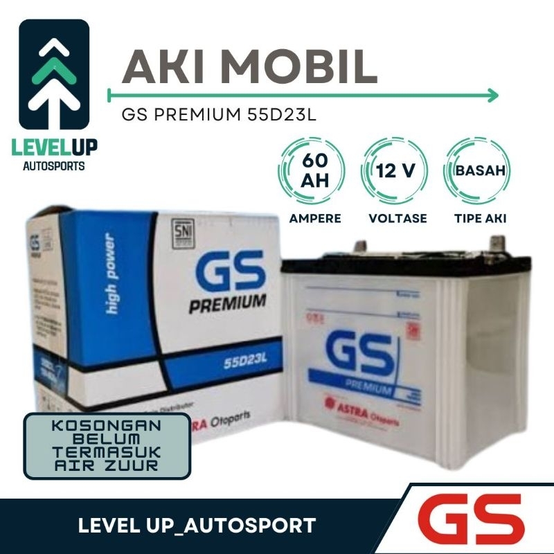 GS GrandSonic 55D23L Aki Mobil