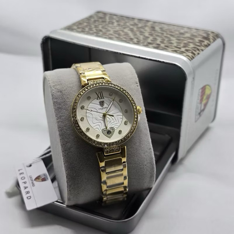 Jam Tangan Wanita Original Diamond Leopard