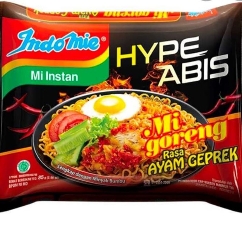 

Mie Indomie HYPE ABIS ayam geprek