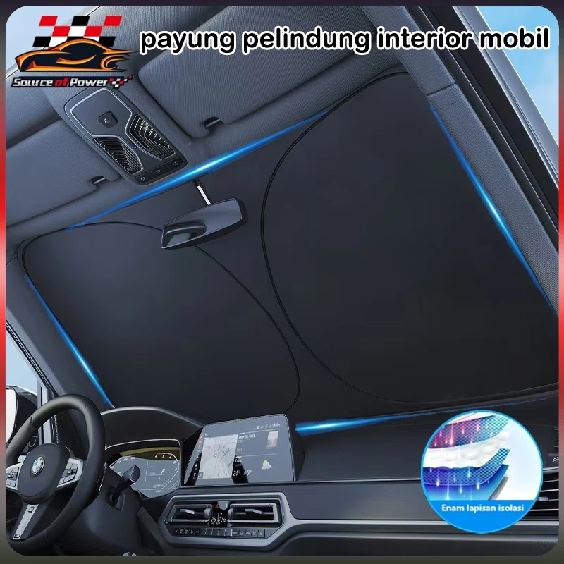 tyu payung mobil anti panas penutup kaca mobil anti tutup kaca mobil depan anti panas AST