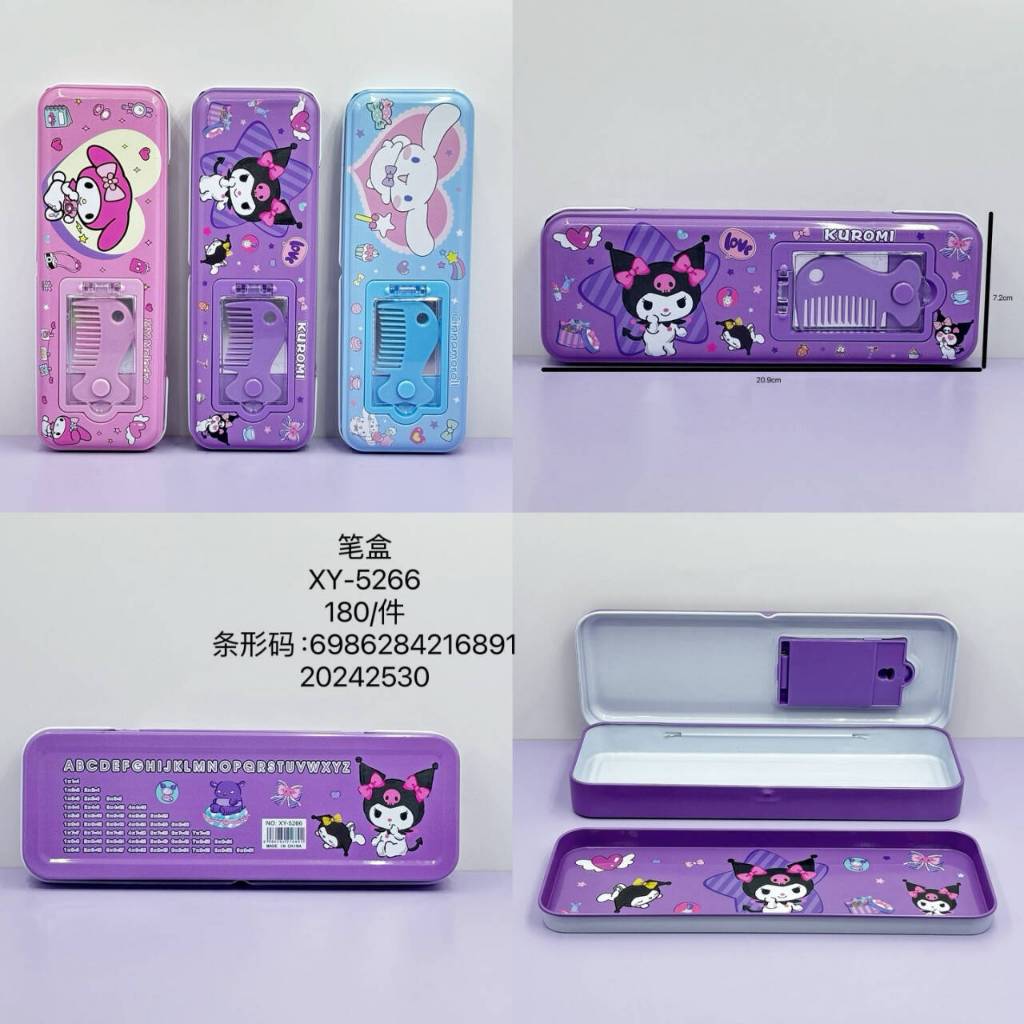 

KOTAK PENSIL KALENG 2 SUSUN KARAKTER SANRIO CINNAMONROLL MY MELODY KUROMI TERBARU CINNAMOROL LUCU DAPAT SISIR