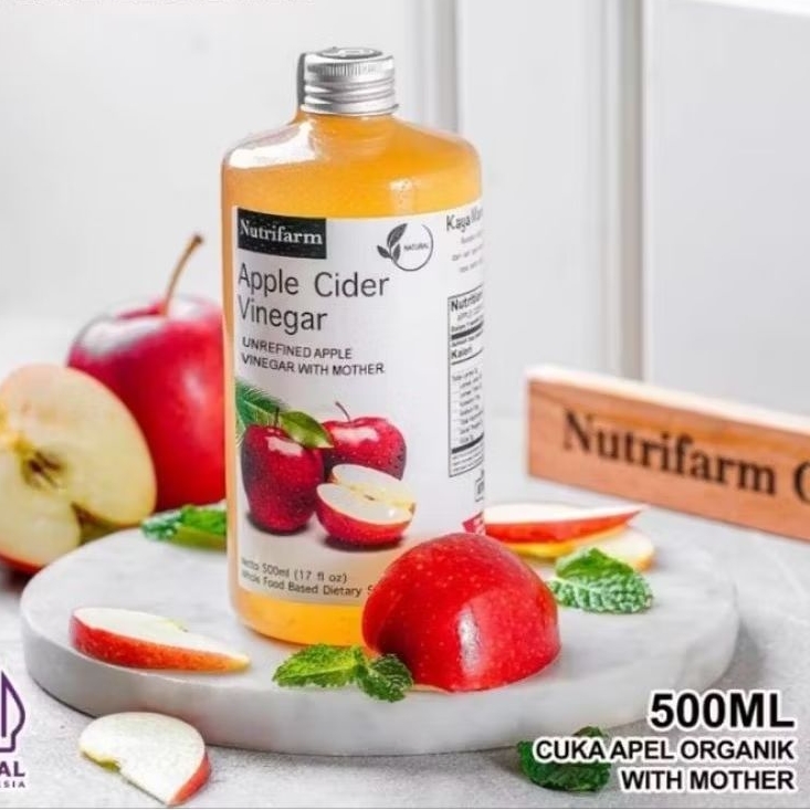 

CUKA APEL ORIGINAL ORGANIK 500 ML APPLE CIDER VINEGAR WITH ΜΟΤΗER