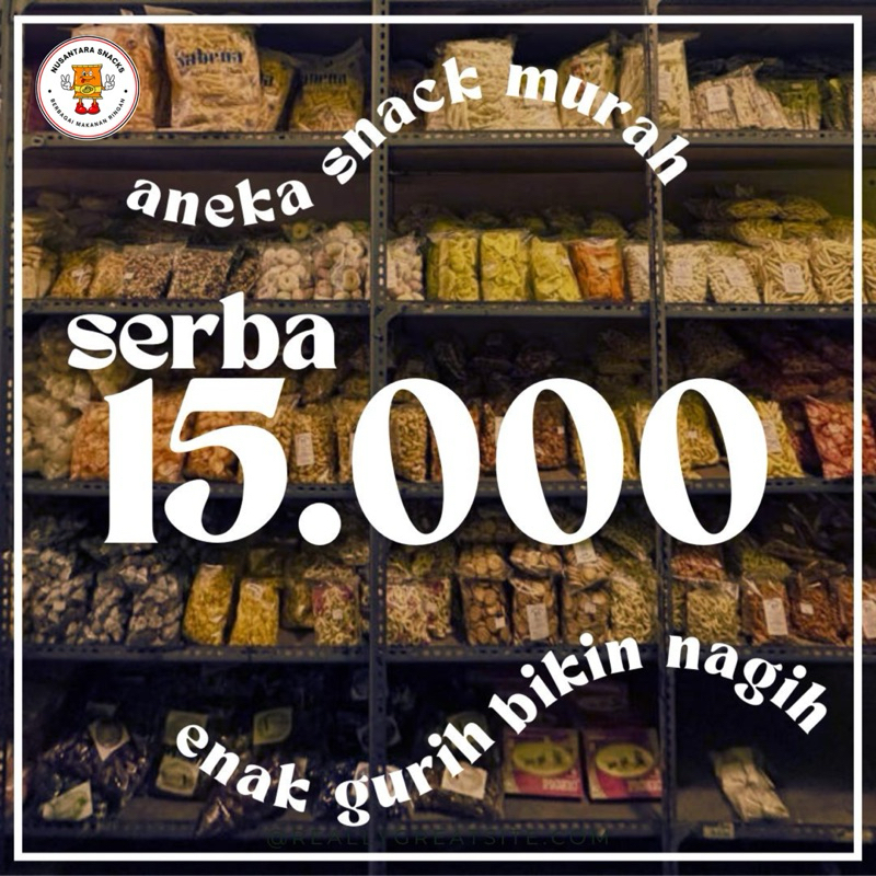 

[ ENAK TERMURAH ‼️] ANEKA SNACK GROSIR SERBA 15.000 BEBAS PILIH VARIAN - CEMILAN MAKANAN RINGAN ECERAN MURAH 15 RIBU ROTI SEMPRIT PUTIH KUE SAGU / PANG MANIS ORIGINAL RASA JAGUNG / MAKRONI SPIRAL ULIR PEDAS / USUS AYAM CRISPY ASIN & PEDAS / SOES COKLAT