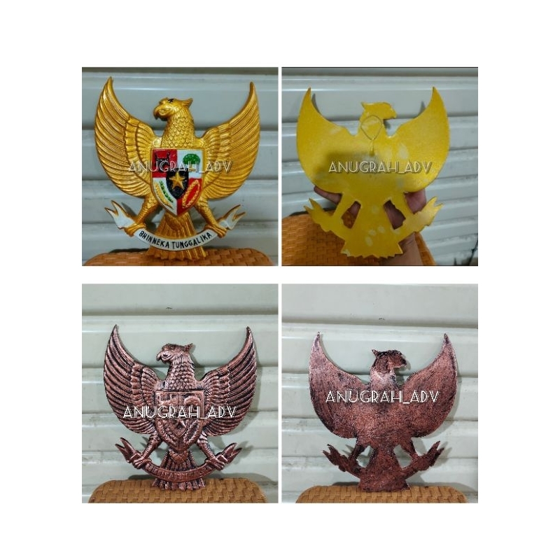 

patung garuda pancasila hiasan dinding bahan fiber ukuran 25cm x 25cm