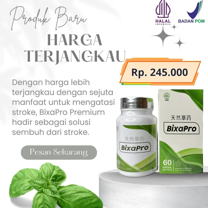 BixaPro Herbal Terstandar Efektif Atasi Darah Tinggi Dan Stroke