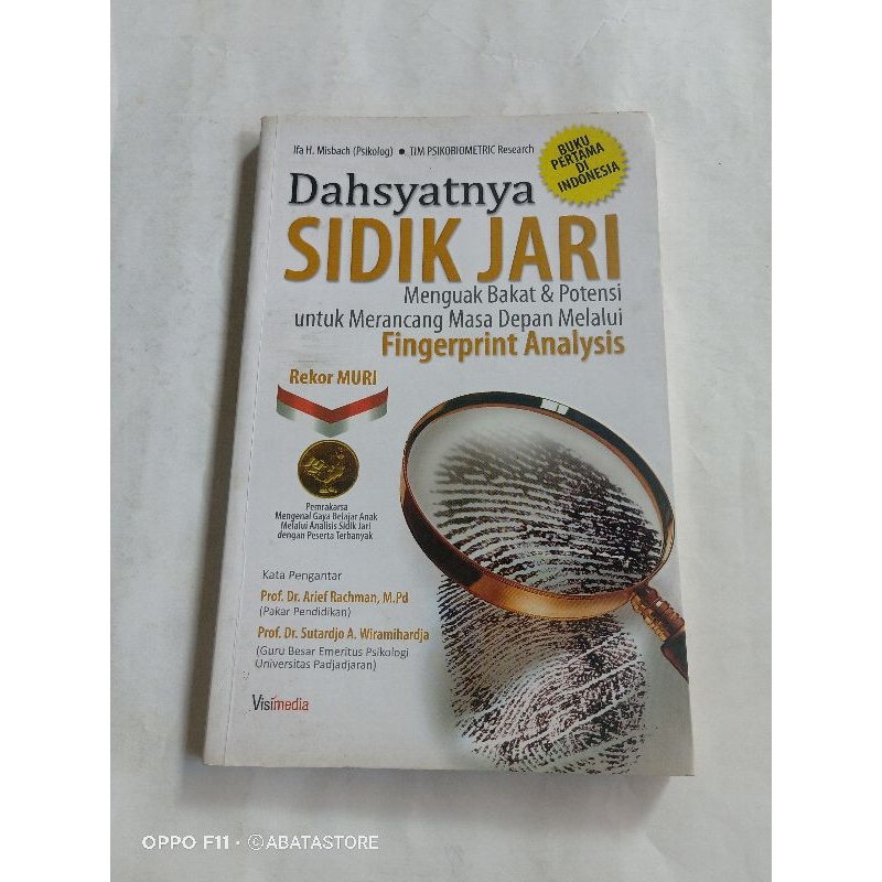 BUKU DAHSYATNYA SIDIK JARI IFA H MISBACH
