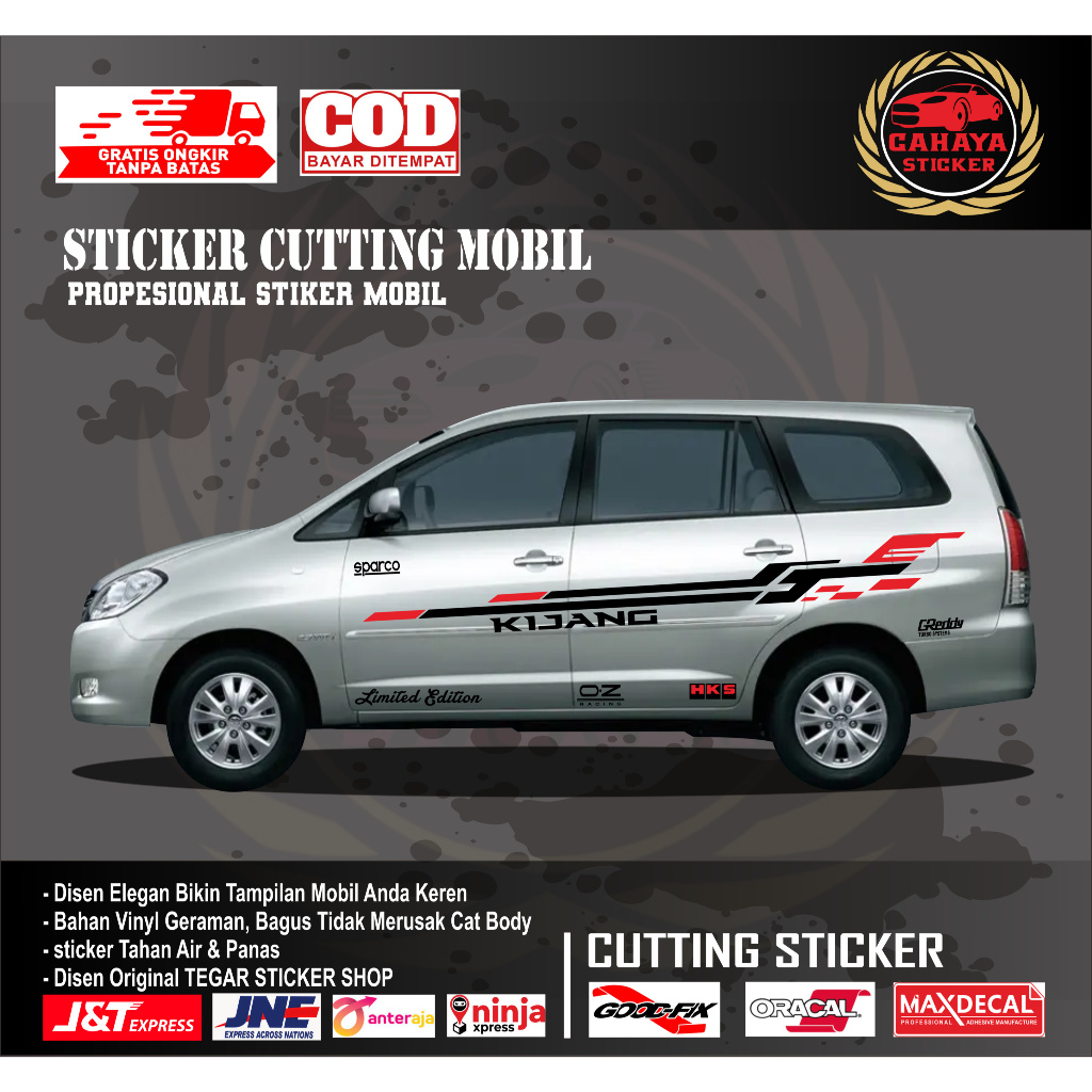 sticker mobil kijang sticker mobil toyota kijang sticker lis mobil sticker motif variasi body mobil