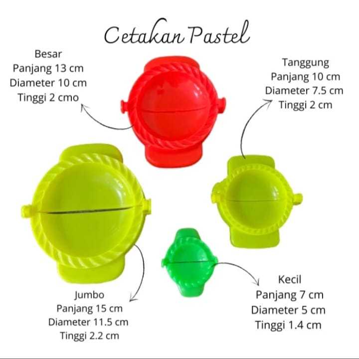 Cetakan Pastel-Cireng Ukuran Besar 7-10-11 cm/Cetakan Pangsit Dumpling