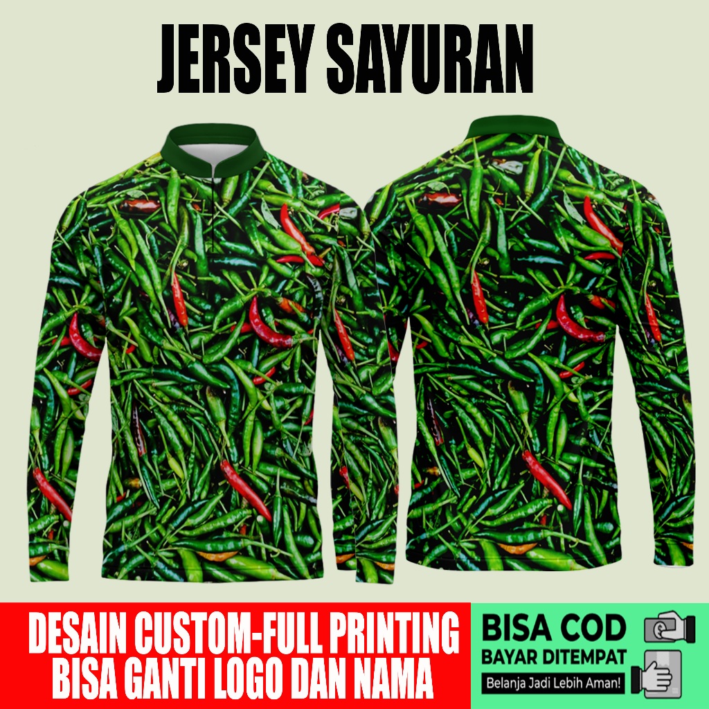 kaos cabe rawit/kaos sayuran/kaos petani cabe/baju petani cabe/baju motif cabe art 01