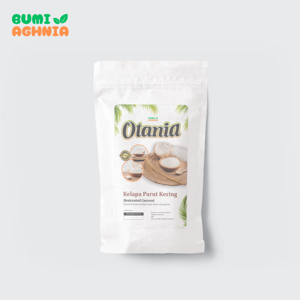 

OTANIA Kelapa Parut Kering 250 Gram / Dessicated Coconut 250Gram Halal Certificate