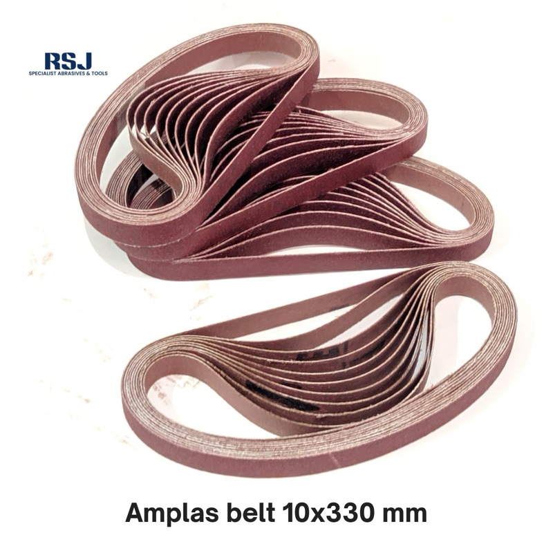 10 Pcs-Amplas Belt Sander 10X330 Mm Ekamant