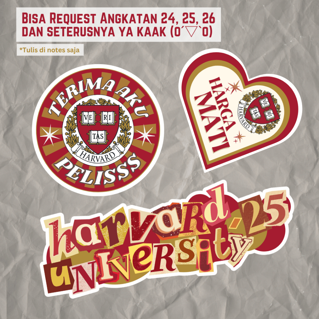 

STIKER Harvard - Harvard University - Ivy League Stiker Camaba PTLN Top STICKER KAMPUS TERKENAL IPAD MOBIL HAPE HANDPHONE CASING CASE GLOSSY WATERPROOF ANTI GORES AWET BAGUS LUCU KEREN