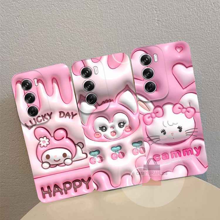 CMID8 Softcase Oppo Reno 12 5G A18 a38 a17k a58 4G a78 4G a78 5G a79 a98 Reno 10 11 11pro 5G Motif d
