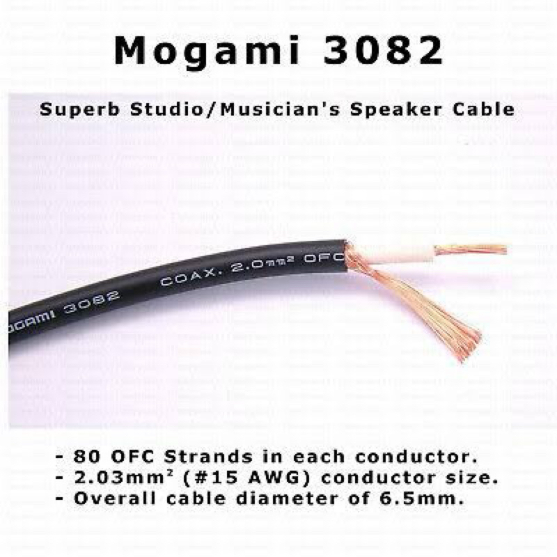 kabel speaker mogami 3082 isi 2×2mm